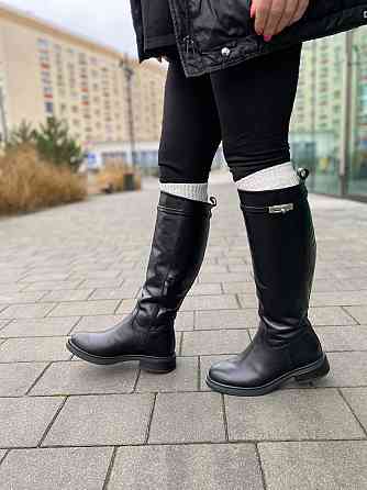 Чоботи жіночі M.KRAFT 9551 чорні (зима євро-хутро, шкіра натуральна) (6171) Коломия