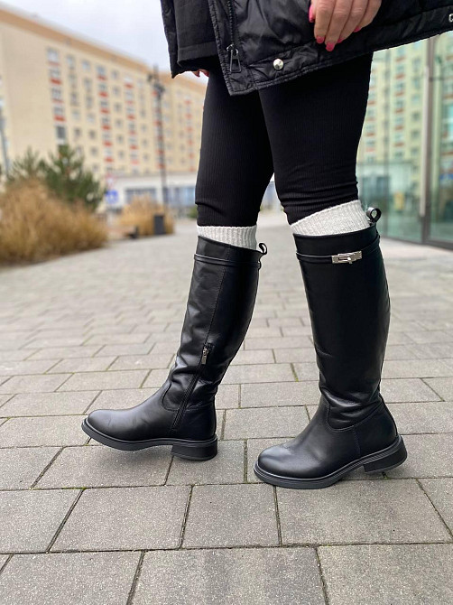 Чоботи жіночі M.KRAFT 9551 чорні (зима євро-хутро, шкіра натуральна) (6171) Коломыя - изображение 5