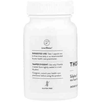 Вітамінно-мінеральний комплекс Thorne Екстракт розторопші, Siliphos, Milk Thistle Phytosome, 90 капсул (THR-73301) Вінниця
