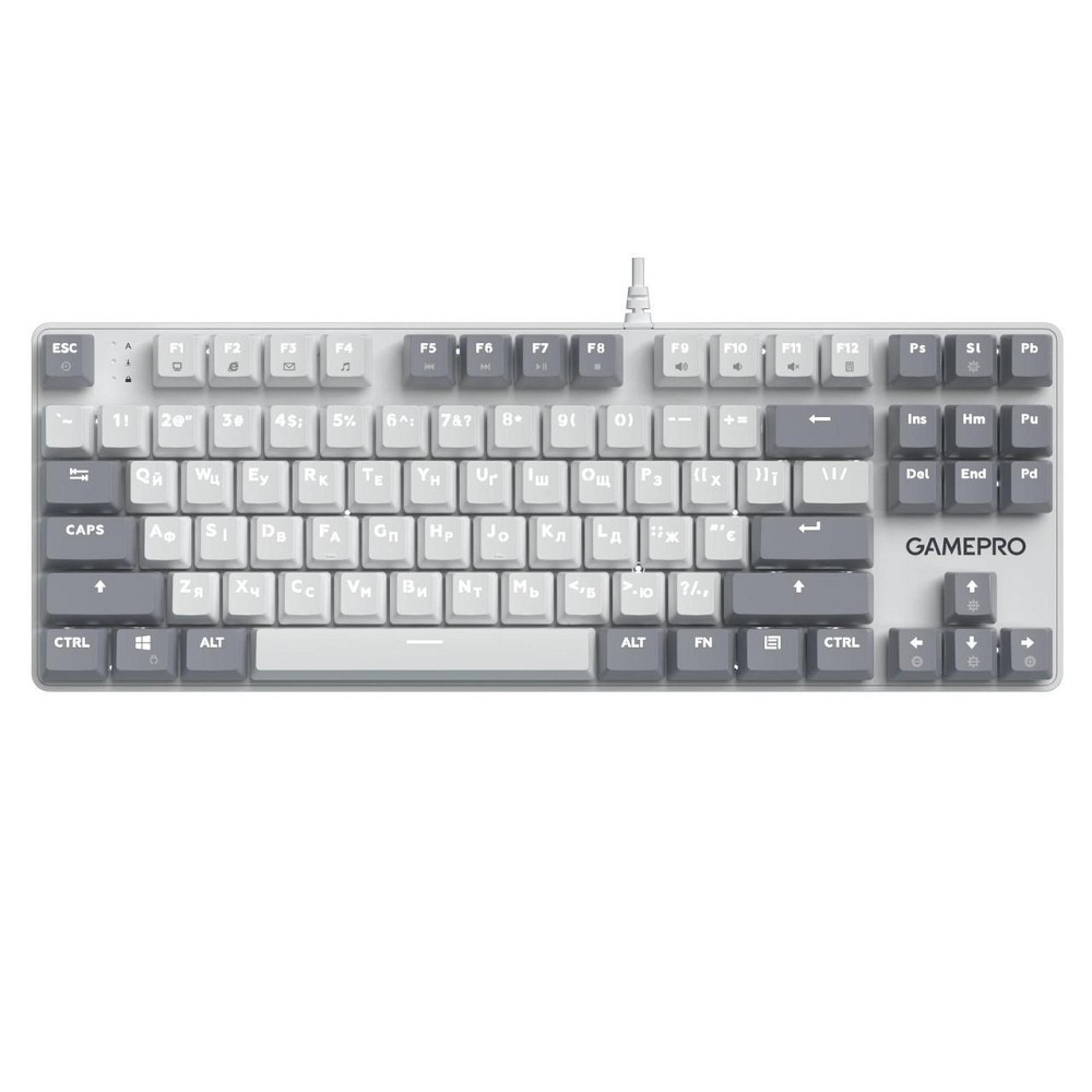 Клавиатура GamePro Genesis Metallic MK110W Outemu Red Swithes USB White ( 16972 ) Харьков - изображение 1