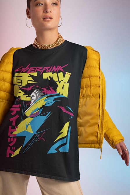 Футболка аниме Аниме Винтаге Спекиал Манга оверсайз (S/M/L) Черний AnimeJ1137 Днепр - изображение 2