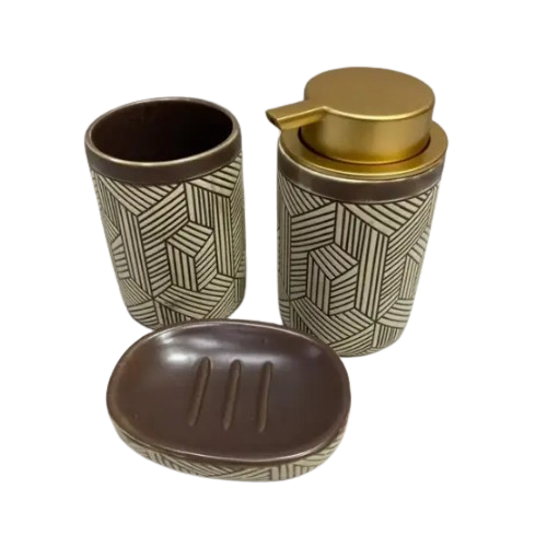 Набір для ванної кімнати 3в1 (мильниця, стакан, диспенсер) Two 899-2 S&T Житомир - изображение 3