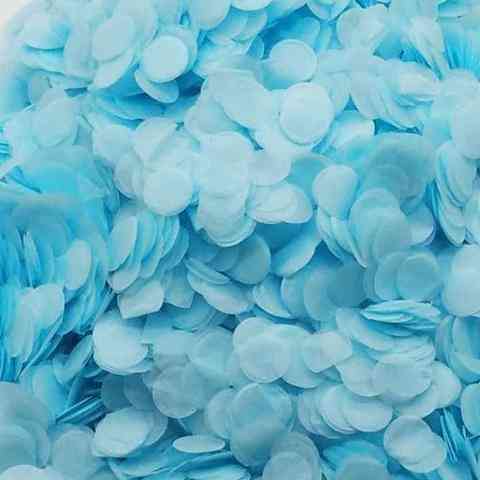 Конфетти в шарики кружочки из бумаги 10 г 1 см голубой Киев