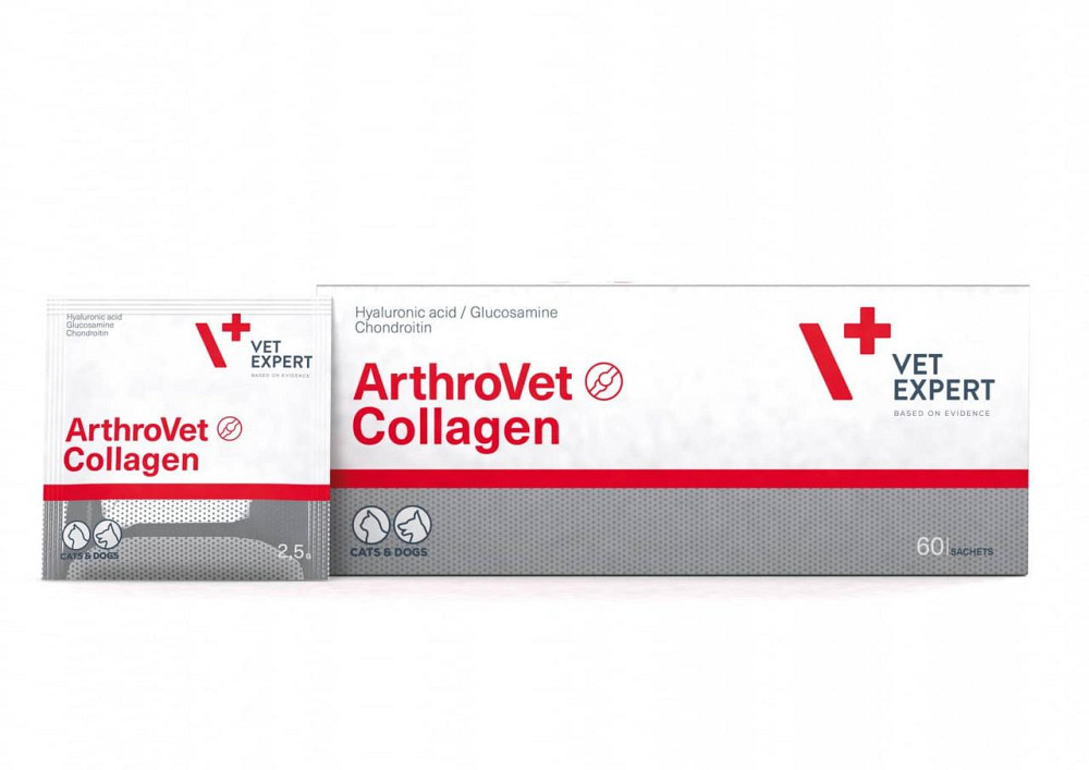 Дополнительный корм для собак и кошек ArthroVet Collagen (АртроВет Коллаген) - поддержка, защита суставов, 60 саше Винница - изображение 5