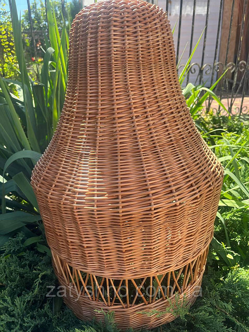 Люстра плетеная кофейная из лозы Киев - изображение 7