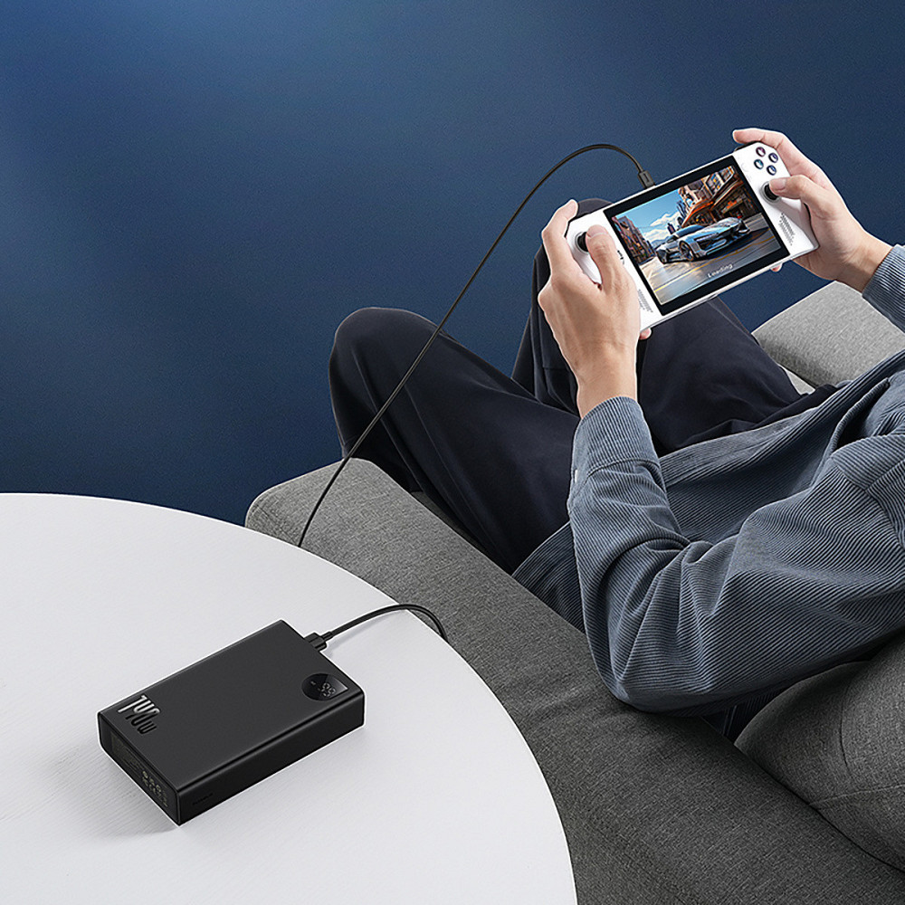 Зовнішній акумулятор Baseus Adaman  Digital Display Fast Charge Power Bank 24000mAh 140W Cluster Black Київ - фото 7