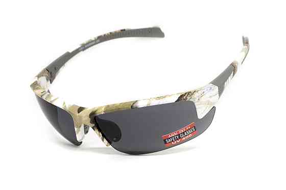 Окуляри захисні Global Vision Hercules-7 White Camo (gray), сірі в камуфльованій оправі Запоріжжя