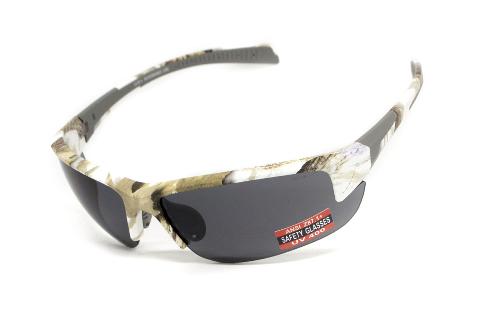Окуляри захисні Global Vision Hercules-7 White Camo (gray), сірі в камуфльованій оправі Запоріжжя - фото 2