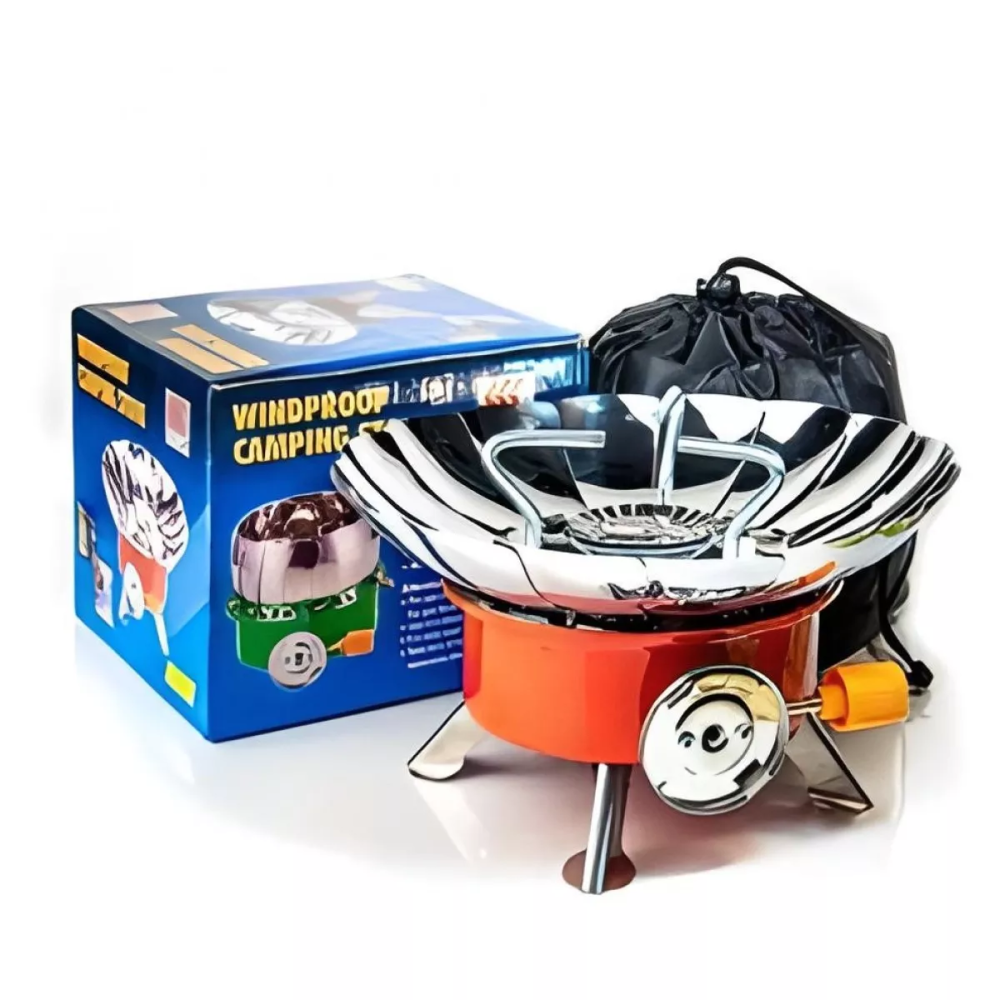 Портативная туристическая газовая плита Kovar K-203 с ветрозащитой и пьезоподжигом Винница - изображение 7