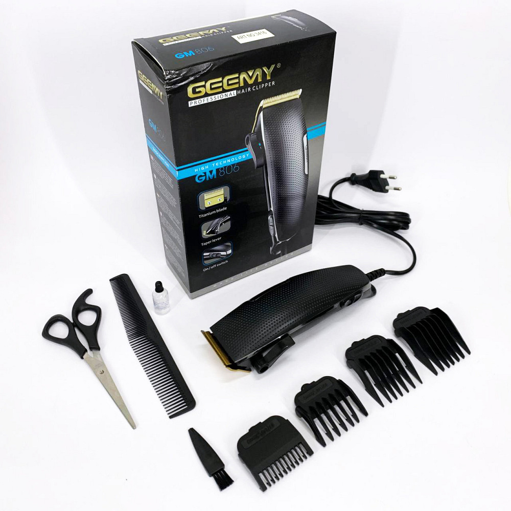 Профи машинка для стрижки волос Gemei, Электрическая машинка для стрижки бытовая Триммер висков UE-42 Львов - изображение 8