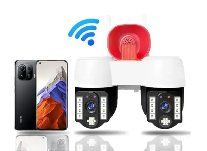 Высокопроизводительная камера видеонаблюдения с двумя направлениями движения, WIFI, горизонтальное вращение на 360° и вертикальное на 90°, водонепрони Коломыя - изображение 2