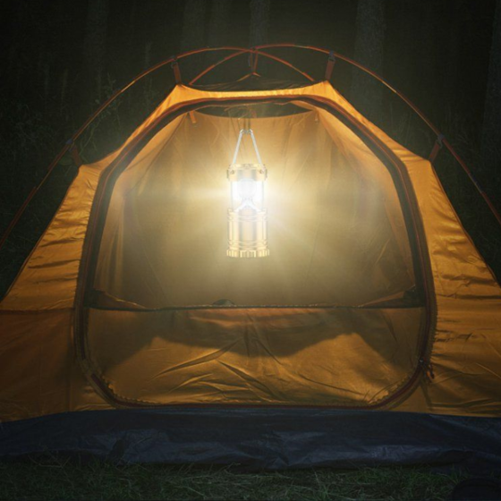 Кемпінговий ліхтар 36 Вт з USB зарядкою і ручкою Київ