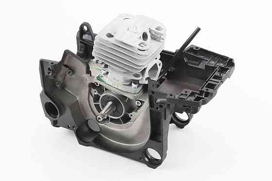 Блок двигуна у зборі 52cc 45mm, чорний картер Київ