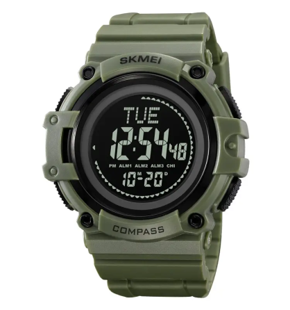 Годинник чоловічий спортивний Skmei 2233 compass з компасом (Зелений) Вінниця