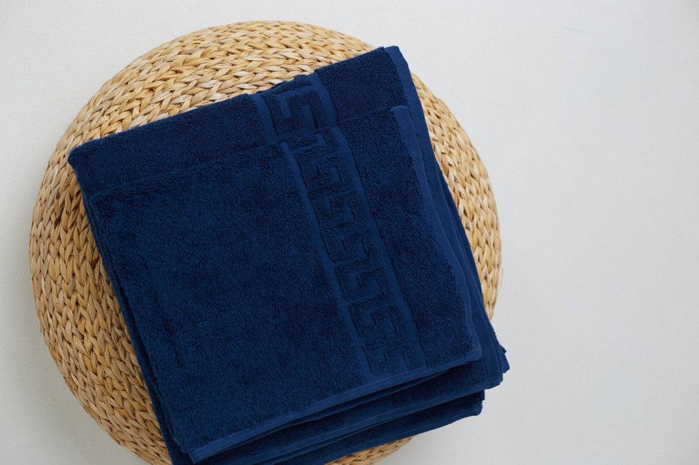 Махровое полотенце Ideal Textile Versace 50х90 см 500 г/м2 (56860419) Синій 1 шт Черновцы - изображение 4