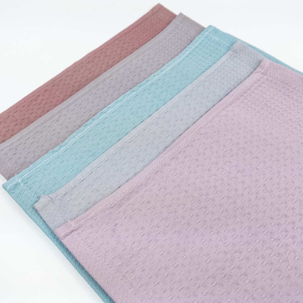 Набор вафельных салфеток 30х30см 50 шт GM Textile 220г/м2 (5 цветов) Сумы - изображение 1