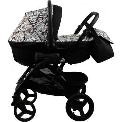 Коляска Cam 2 в 1 Dinamico Up Smart чорно-біле графіті (897010/782) Вінниця