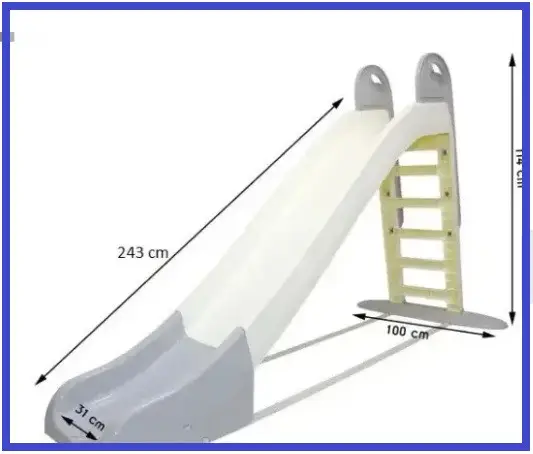 Дитяча пластикова гірка Doloni 243 см (Біжево-сіра) Вінниця - фото 7
