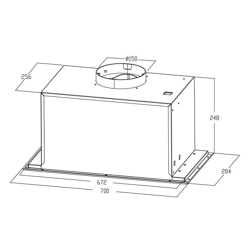 Встроенная вытяжка Simplica 70 см. Вытяжной воздух: 400 м³/ч Светодиод из нержавеющей стали 70 см. (Германия, Ровно - изображение 9