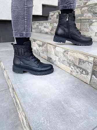 teona Черевики жіночі TEONA чорні натуральна шкіра зима 36р. (2794) Коломия