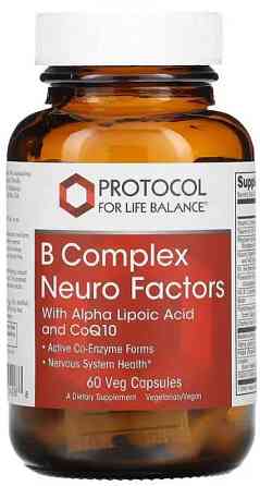 Комплекс витаминов группы В Protocol for Life Balance  B Complex Neuro Factors 60 вег капс Киев