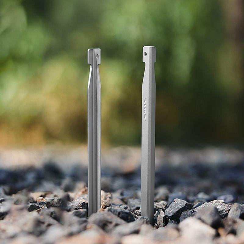 Кілки алюмінієві Naturehike CNK2300ZP016, 20 см , сріблясті (8 шт) Київ - фото 10