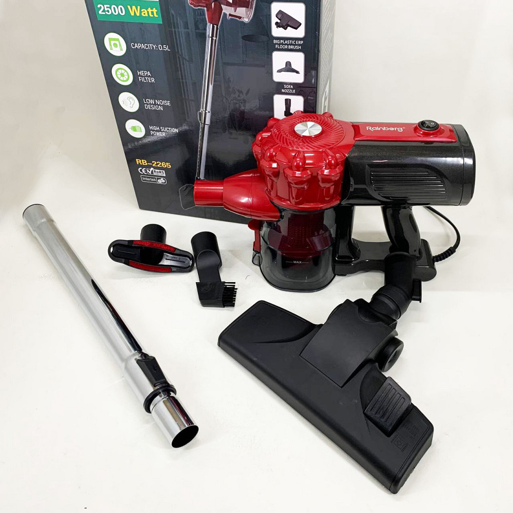 Пылесосы контейнерные домашние Rainberg RB-2265 2500 Вт, Пылосос для дома, Ручной колбовой пылесос EN-94 Киев - изображение 3