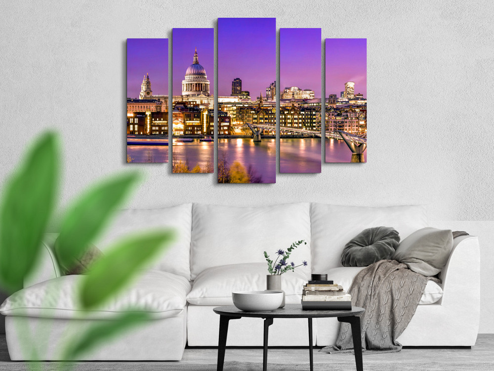 Модульна картина Місто Захід Art-310_5 ( 80х118см ) Київ - фото 2
