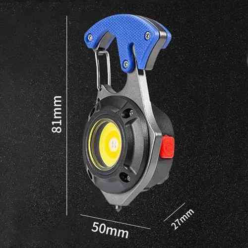 Фонарь для кемпинга W5143-COB, Белый, Жёлтый, Красный, multitool, Li-Ion, магнит, карабин Днепр