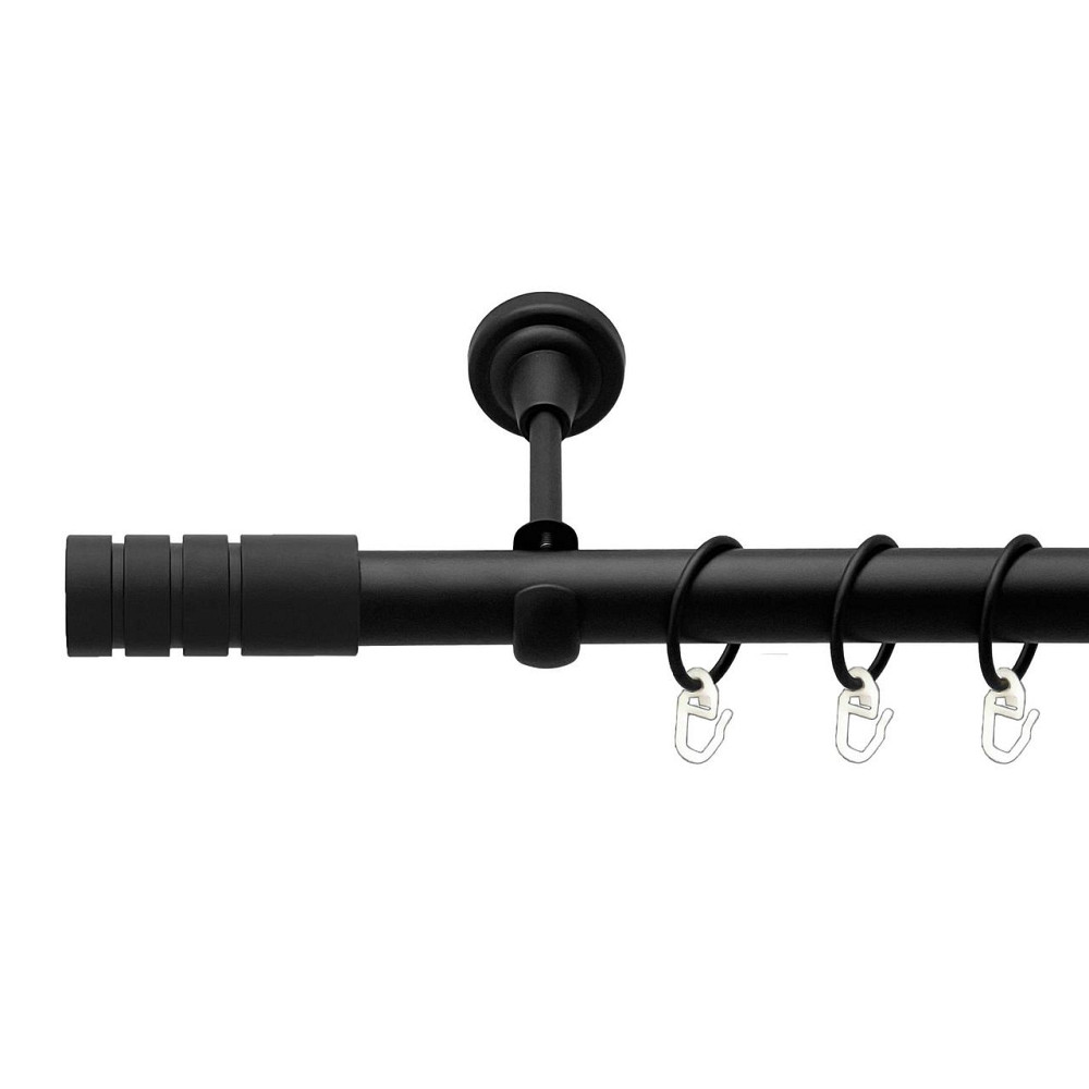 Карниз Orvit Модуло металевий однорядний відкритий гладка труба кільце металеве Чорний Оксамит 25 мм 200 см (00-00025541) Львів - фото 1