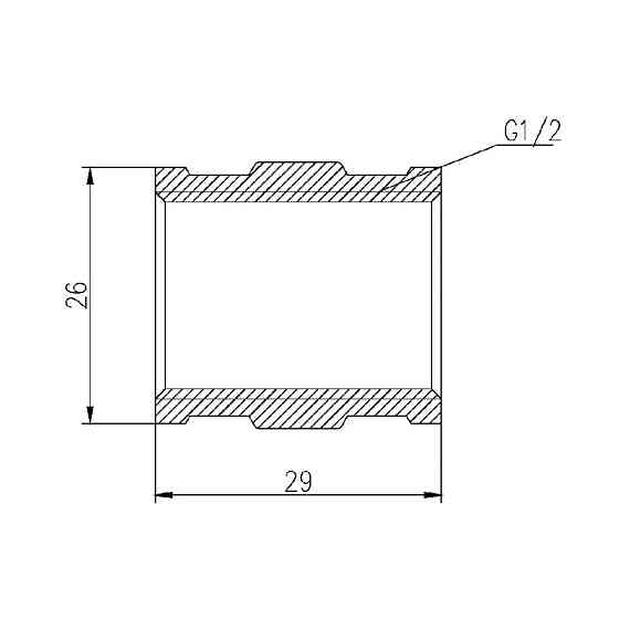 Муфта Thermo Alliance Forte 1/2" ВВ хром SF356H15 Київ