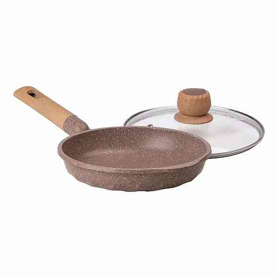 Сковорода алюмінієва 1,4 л, мраморне покриття Ø 22 см, бежевий Київ