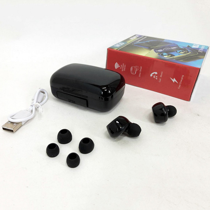 Беспроводные мини наушники с микрофоном M10, Стерео наушники для спорта Сенсорные ZO-38 Львов - изображение 7