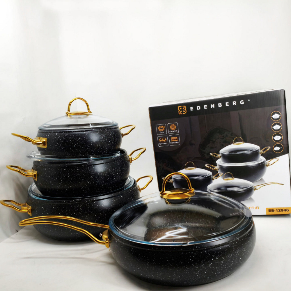 Набор кастрюль для электроплиты, Набор кастрюль из нержавеющей стали Сборный DO-45 Львов - изображение 10