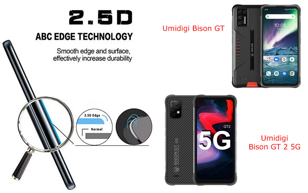 Захисне скло ArmorGlass для Umidigi Bison GT, Bison GT 2 5G – стійке до подряпин та ударів Київ - фото 2
