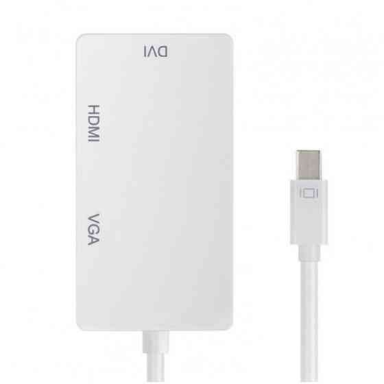 Перехідник mini DisplayPort M --> HDMI/VGA/DVI (24+5), FHD 1080p (S0713) Киев