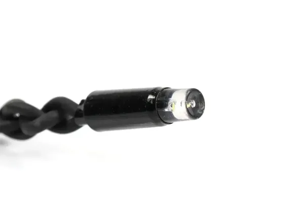 Гірлянда Дощ чорний провід 3,3мм з вилкою прозора циліндрична лампа вулична 200LED (білий) 200-SHORT-CURTAIN-W-2N Одеса