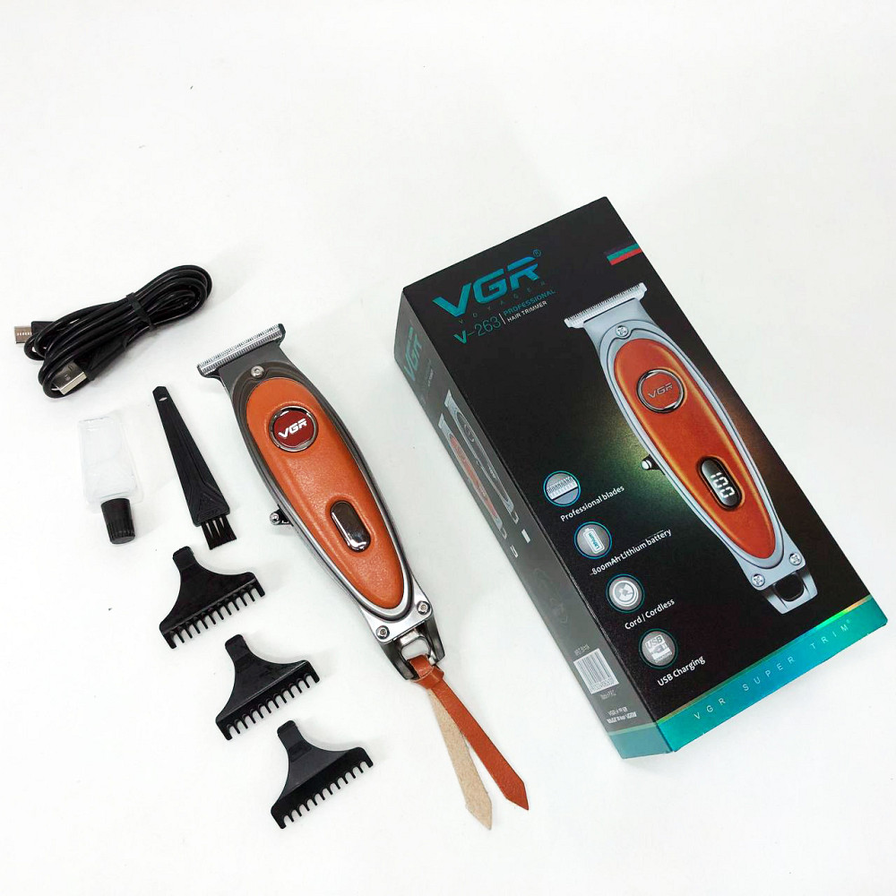 Малошумна машинка для стрижки волосся, Акумуляторна універсальна машинка для стрижки Тример скронь TG-58 Львів - фото 11