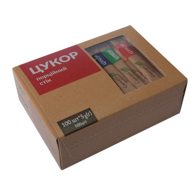 Цукор Саркара продукт порційний 100х5 г 500 г (стік) (16003) Вінниця - фото 1