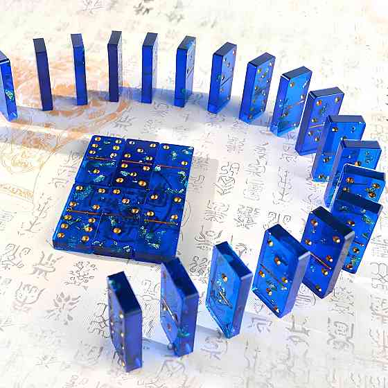 Силиконовая форма для домино RESTEQ 205х112х9 мм — форма для эпоксидной смолы, полимерной глины, мыла и других поделок (набор 2 Киев