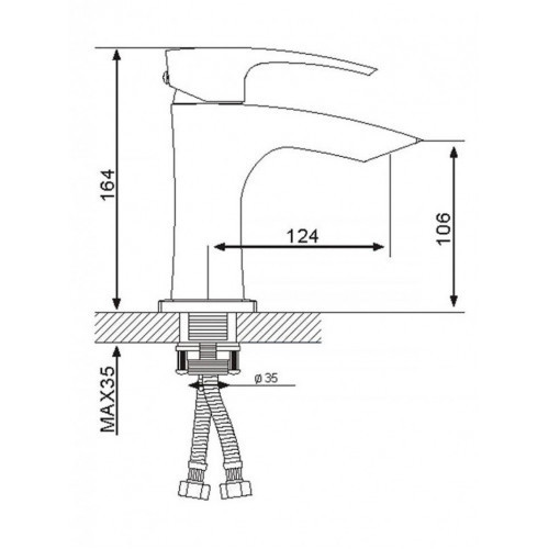 Смеситель для умывальника GAPPO G1007-7 белый/хром Киев - изображение 7