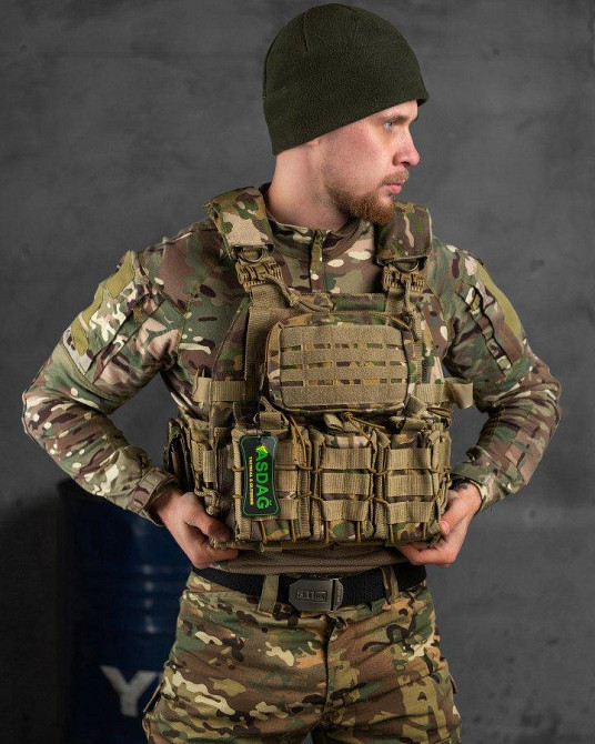 Тактична плитоноска з двома точками швидкого скидання Мультикам Asdag мультикам ОЛ2725 Одеса - фото 6