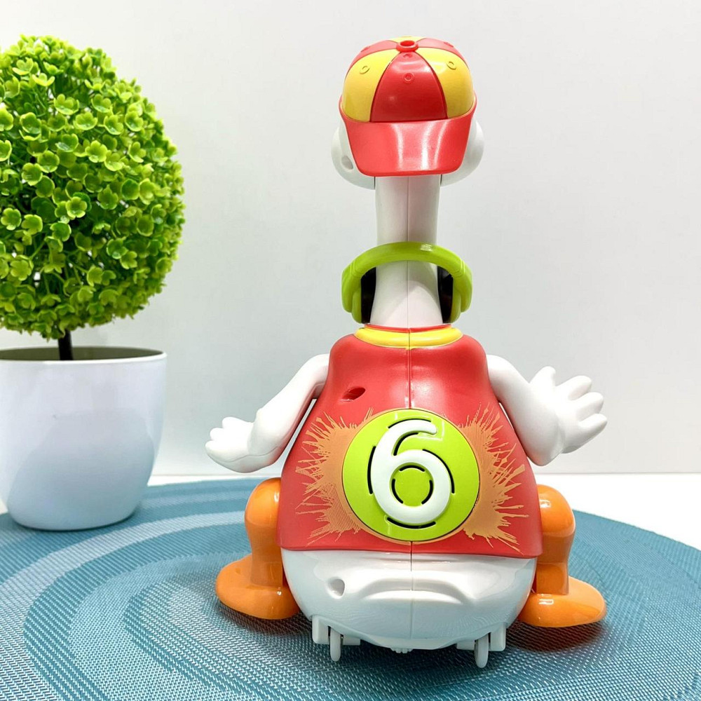 Музична іграшка Hola Гусак хіпхопер каже англійською співає хіп-хоп пісні підсвічування танцює Червона (828) Чернигов - изображение 2