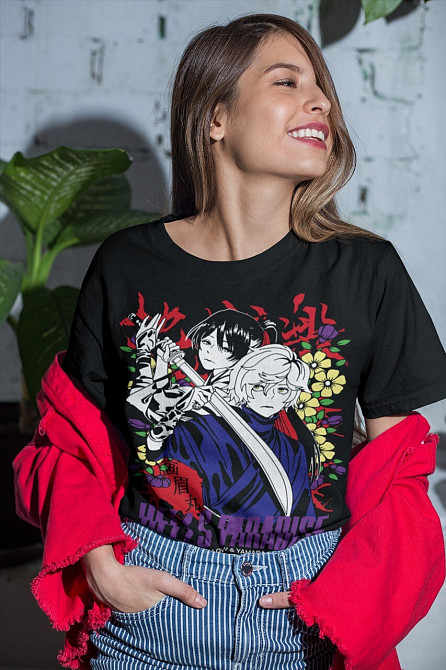Футболка для мальчика аниме Хелл С Парадисе Джигокураку оверсайз (рост от 165 до 180 ) Черний AnimeJ0144m Днепр - изображение 4