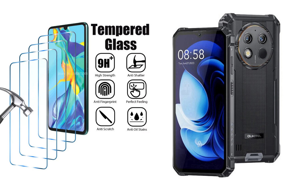 Захисне скло ArmorGlass для OUKITEL WP28, WP28E, WP28S – стійке до подряпин та ударів Київ - фото 1