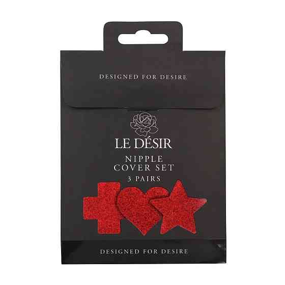Пестіси - Le Desir Nipple Cover Set Red (3 пари) Sex Aura Київ