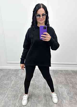 Худі вільного крою з капюшоном "Sky" оптом | Норма | Розпродаж моделі Чорний, 46-48 Київ
