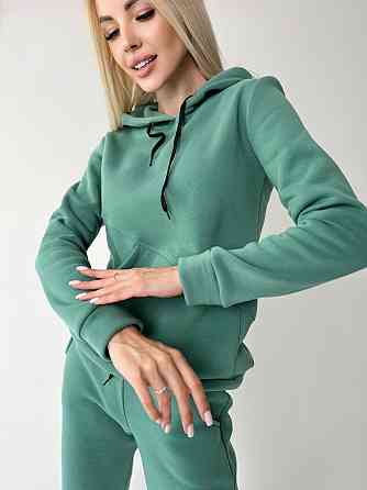 Жіночий спортивний костюм на флісі "Impuls" оптом | Батал | Розпродаж моделі Оливковий, 50-52 Київ