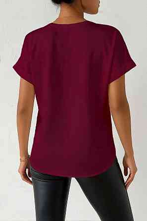 Жіноча футболка з шовку Бордовий M Харків