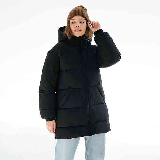 Зимова слінгокуртка / Пуховик для вагітних Бежевий Чорний Київ